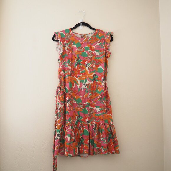 Marine Layer Layne Vintage Floral Mini Dress sz M - Picture 5 of 10